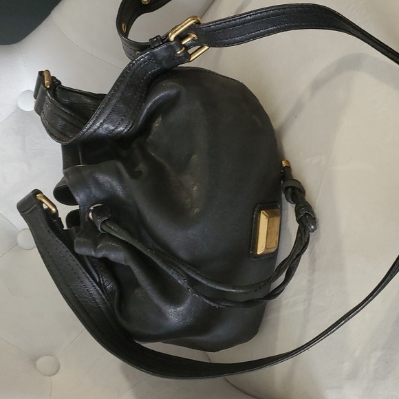 Marc by marc jacobs black leather shoulder crossbody bucket bag - Picture 6 of 16